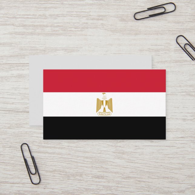 Egypt flag business card (Front/Back In Situ)