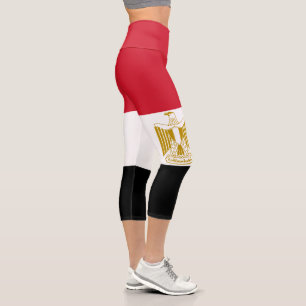 Egypt Flag Capri Leggings