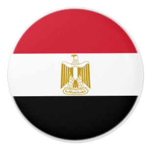 Egypt Flag Ceramic Knob