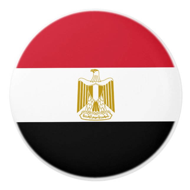 Egypt Flag Ceramic Knob (Front)