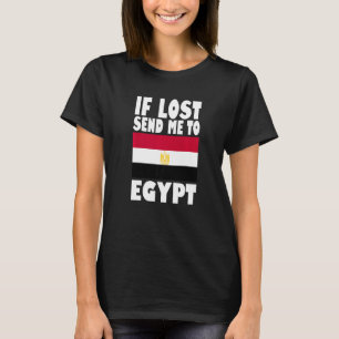 Egypt Flag Design If lost send me to Egypt Premiu T-Shirt