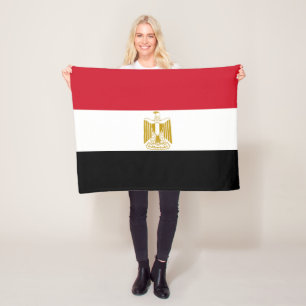 Egypt Flag Fleece Blanket