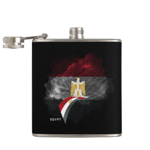 Egypt flag hip flask