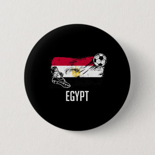 Egypt Flag Jersey Egyptian Soccer Team Egyptian _2 2 Inch Round Button