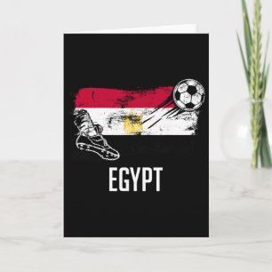 Egypt Flag Jersey Egyptian Soccer Team Egyptian _2 Card