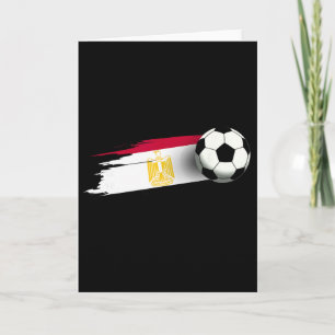 Egypt Flag Jersey Egyptian Soccer Team Egyptian  Card