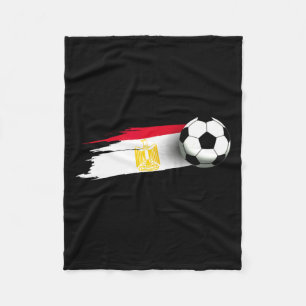 Egypt Flag Jersey Egyptian Soccer Team Egyptian T Fleece Blanket