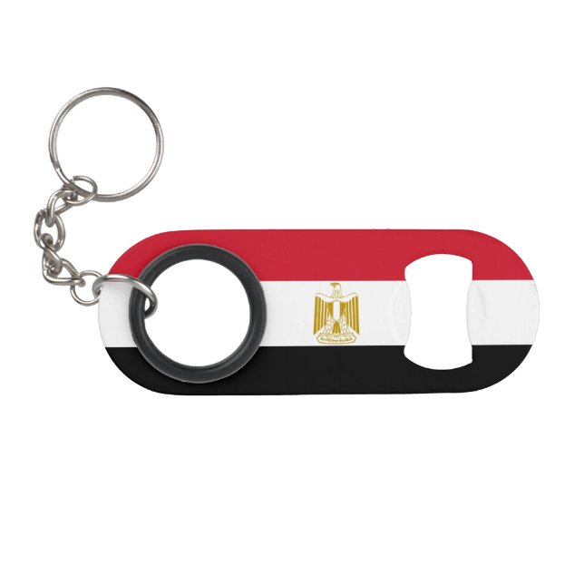 Egypt Flag Keychain Bottle Opener (Front (Horizontal))