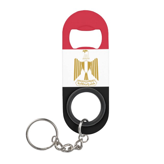 Egypt flag keychain bottle opener (Front)