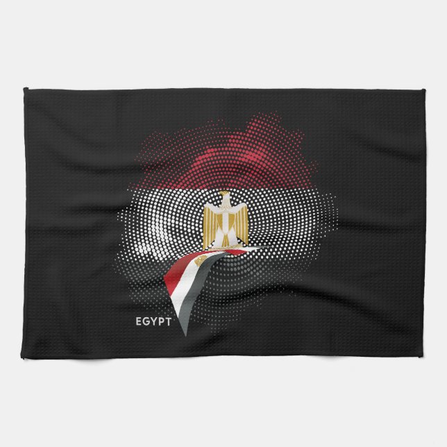 Egypt flag kitchen towel (Horizontal)