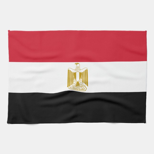 Egypt Flag Kitchen Towel (Horizontal)