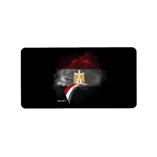 Egypt flag label (Front)