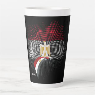 Egypt flag latte mug