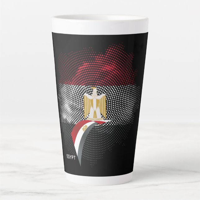Egypt flag latte mug (Front)