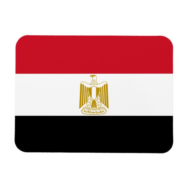 Egypt Flag Magnet (Horizontal)