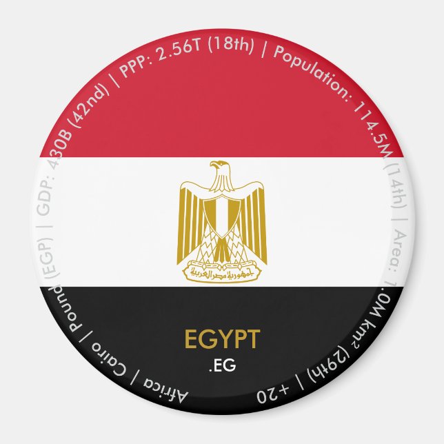 Egypt Flag Magnet (Front)