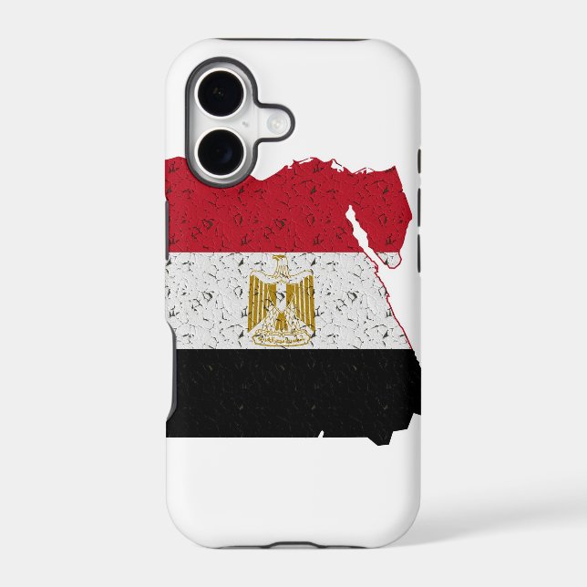 Egypt Flag Map Crackle (Back)