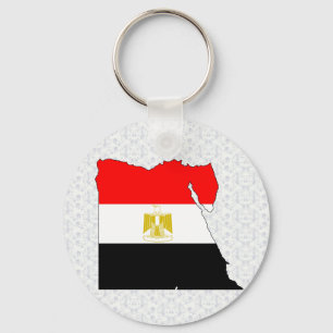 Egypt Flag Map full size Keychain