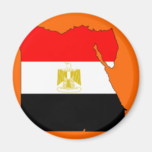 Egypt flag map magnet