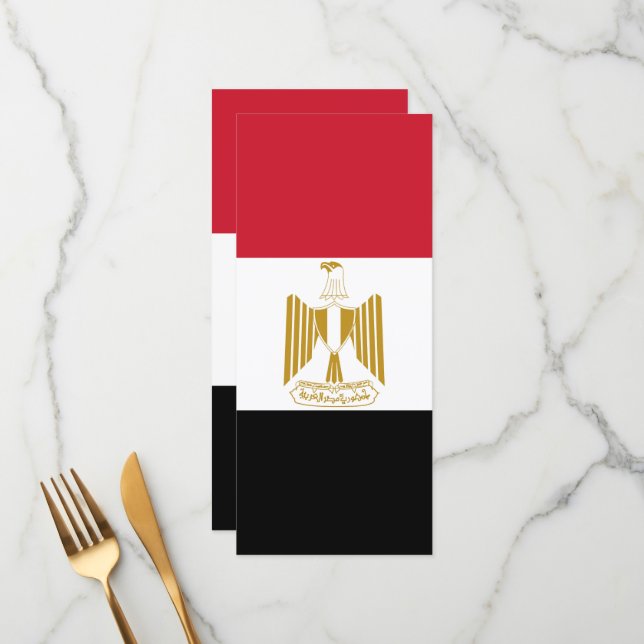 Egypt flag menu (Front/Back In Situ)