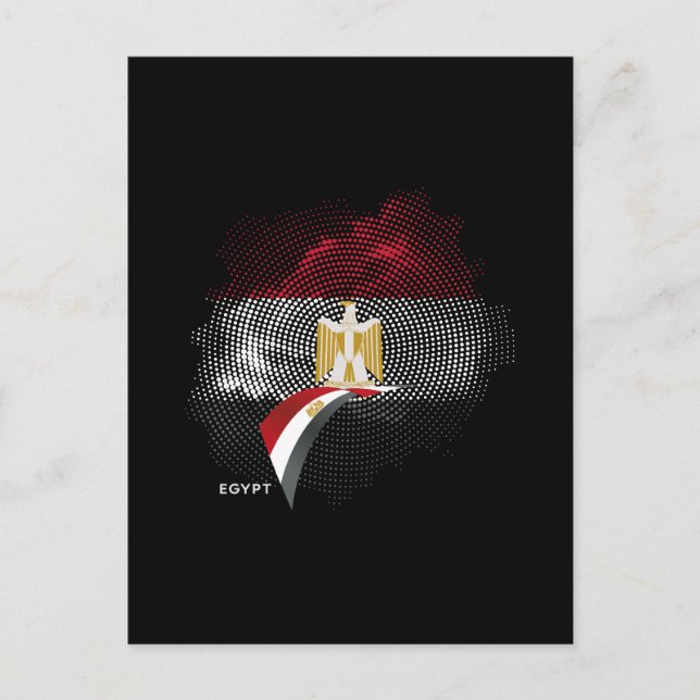 Egypt flag postcard (Front)