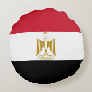 Egypt flag round pillow