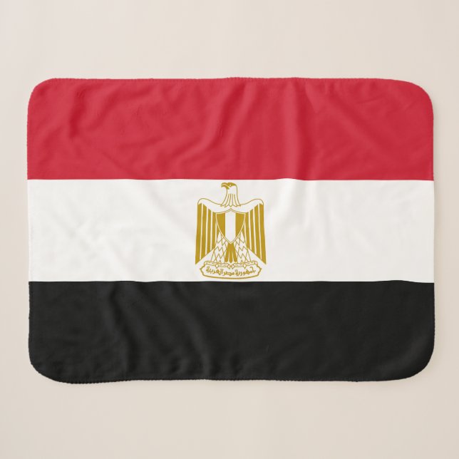 Egypt Flag Sherpa Blanket (Front (Horizontal))