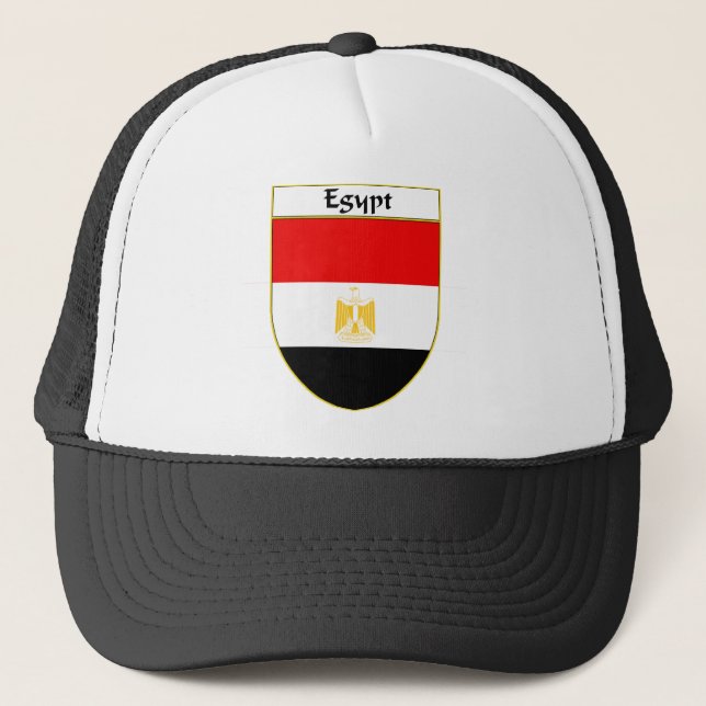 Egypt Flag Shield Trucker Hat (Front)