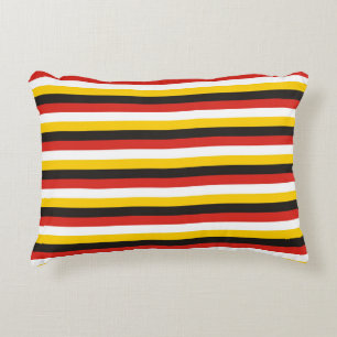 Egypt flag stripes country pattern symbol black re accent pillow