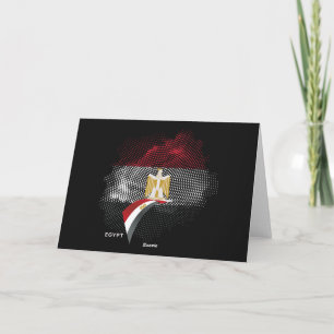 Egypt flag thank you card