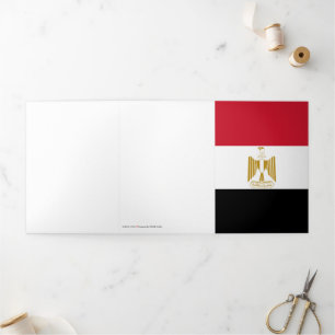 Egypt flag Tri-Fold card