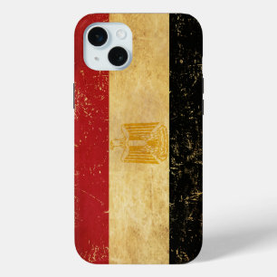 Egypt Flag Vintage Grunge iPhone 15 Mini Case