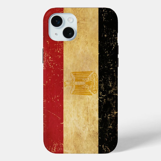 Egypt Flag Vintage Grunge Case-Mate iPhone Case (Back)