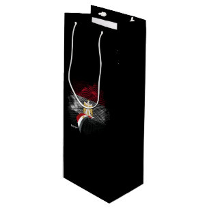 Egypt flag wine gift bag