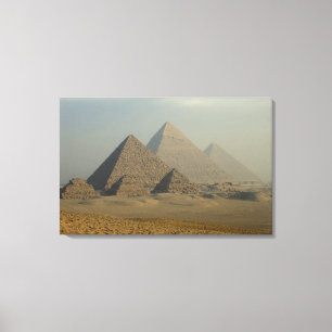 Egypt, Giza, Giza Pyramids Complex, Giza Plateau Canvas Print