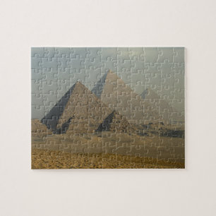 Egypt, Giza, Giza Pyramids Complex, Giza Plateau Jigsaw Puzzle