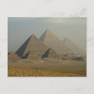 Egypt, Giza, Giza Pyramids Complex, Giza Plateau Postcard