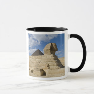Egypt, Giza. The great Sphynx rises above the 2 Mug