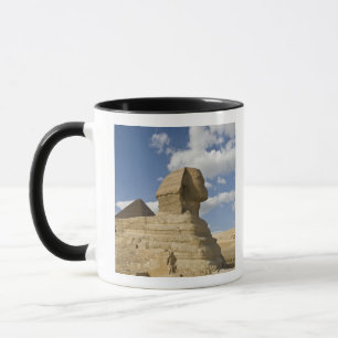 Egypt, Giza. The great Sphynx rises above the Mug