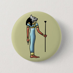 Egypt godtin Bastet egypt goddess 2 Inch Round Button