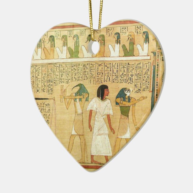 Egypt-Hieroglyphs Ceramic Ornament (Left)