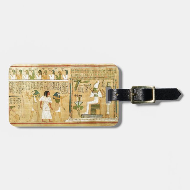 Egypt-Hieroglyphs Luggage Tag (Front Horizontal)
