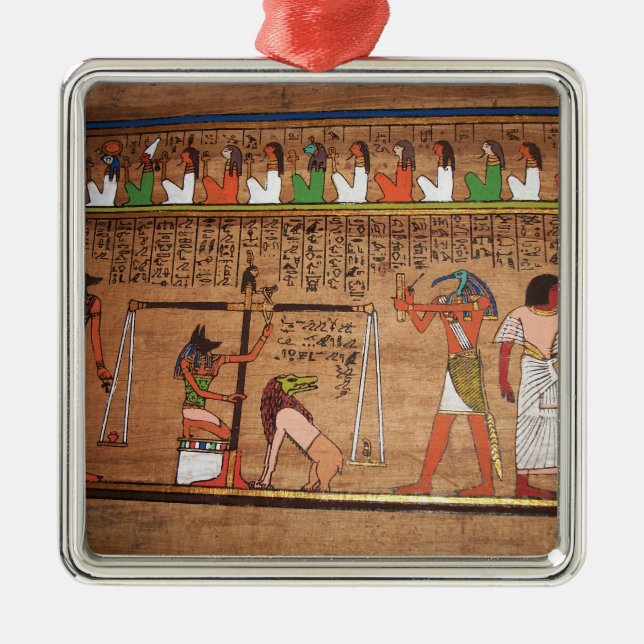 Egypt-Hieroglyphs Metal Ornament (Front)