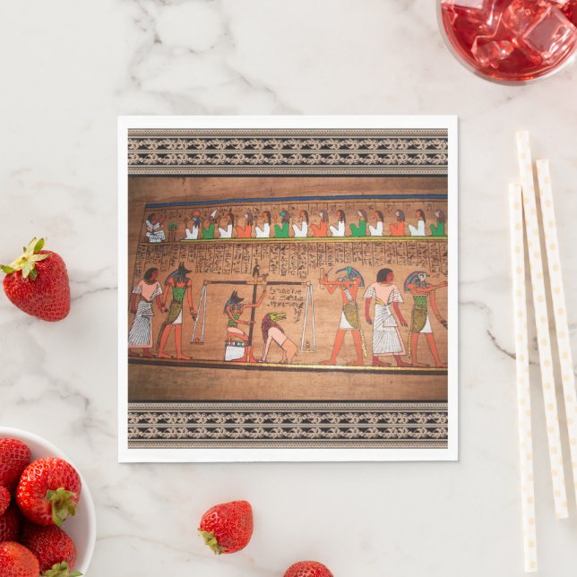 Egypt-Hieroglyphs Paper Napkin (Insitu)