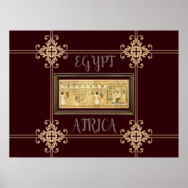 Egypt-Hieroglyphs Poster (Front)