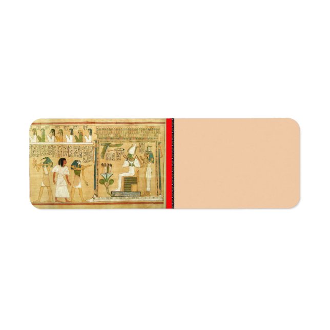 Egypt-Hieroglyphs Return Address Label (Front)