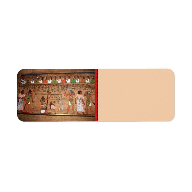 Egypt-Hieroglyphs Return Address Label (Front)