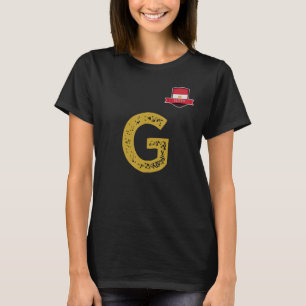 Egypt Human-Flag Group Letter G Egypt T-Shirt