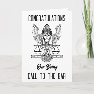 Egypt Justice call to the bar congratulations Card