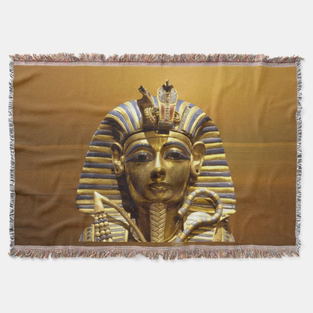 Egypt King Tut Throw Blanket (Front)